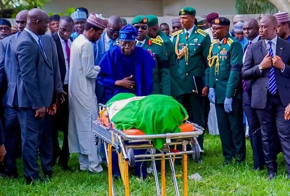 Nation Mourns as Former President Buhari Laid to Rest in Daura with Full Honors